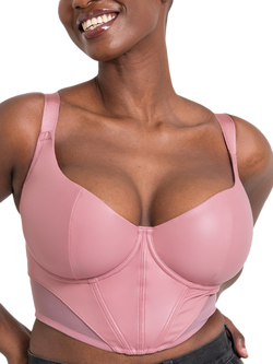 Curvy Kate Storm Longline Balcony Bra, Dusky Rose, Dusky Rose