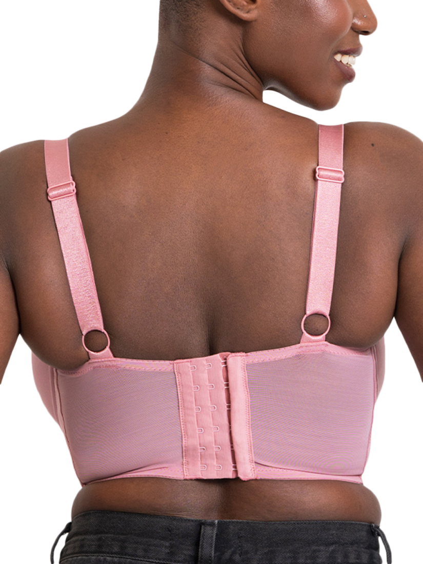 Product image 2 of 11, which shows Curvy Kate Storm Longline Balcony Bra, Dusky Rose, 30D