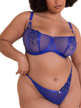 Curvy Kate Ornate Thong, Ultraviolet