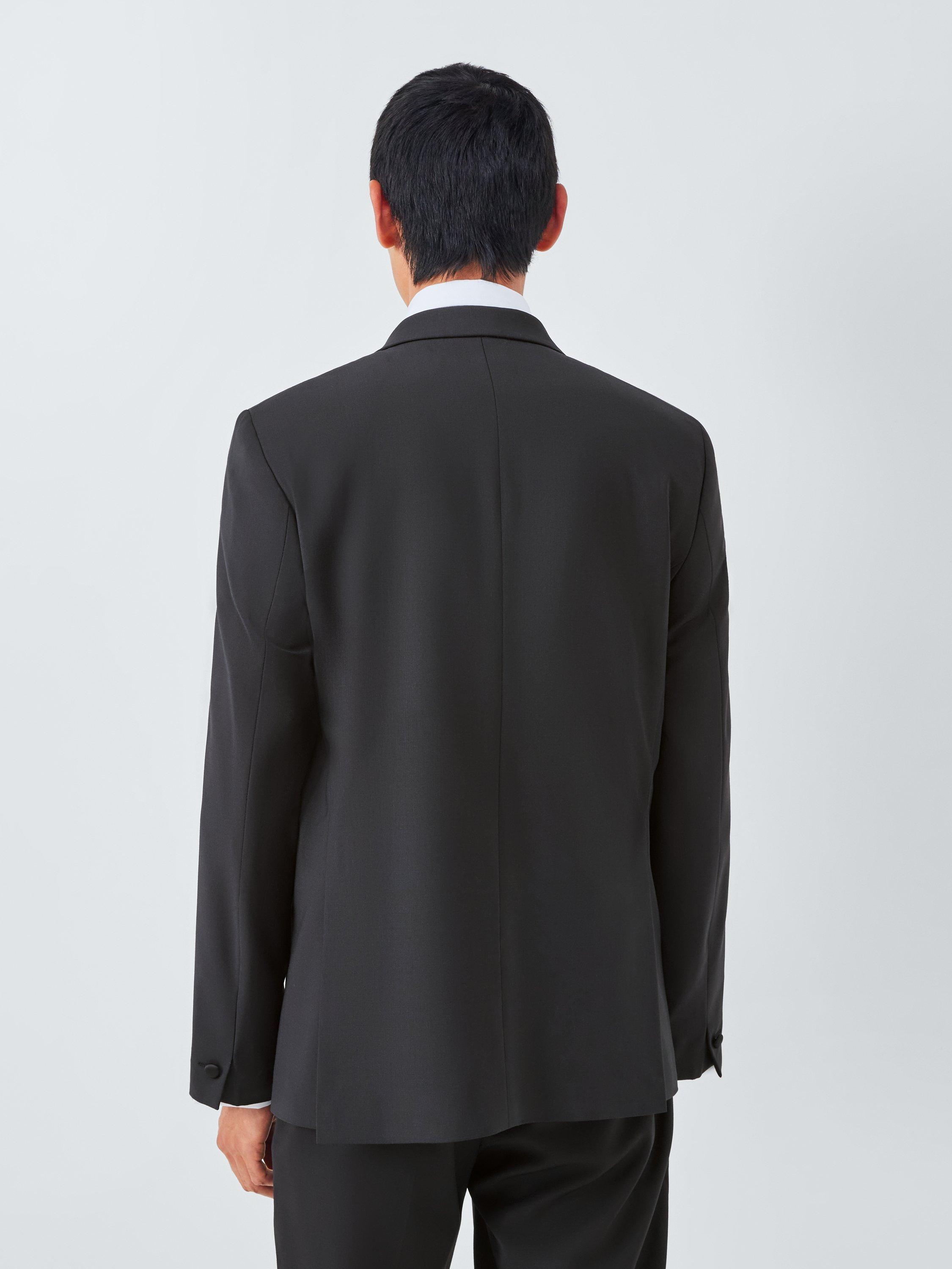 Product image 2 of 6, which shows John Lewis Regular Fit Embroidered Wool Blend Dinner Jacket, Black, 38R