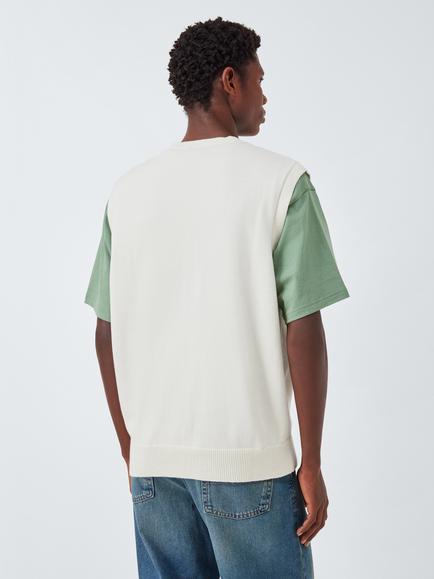 Dickies Summerdale Cotton Sweater Vest, Egret - view 2, Egret
