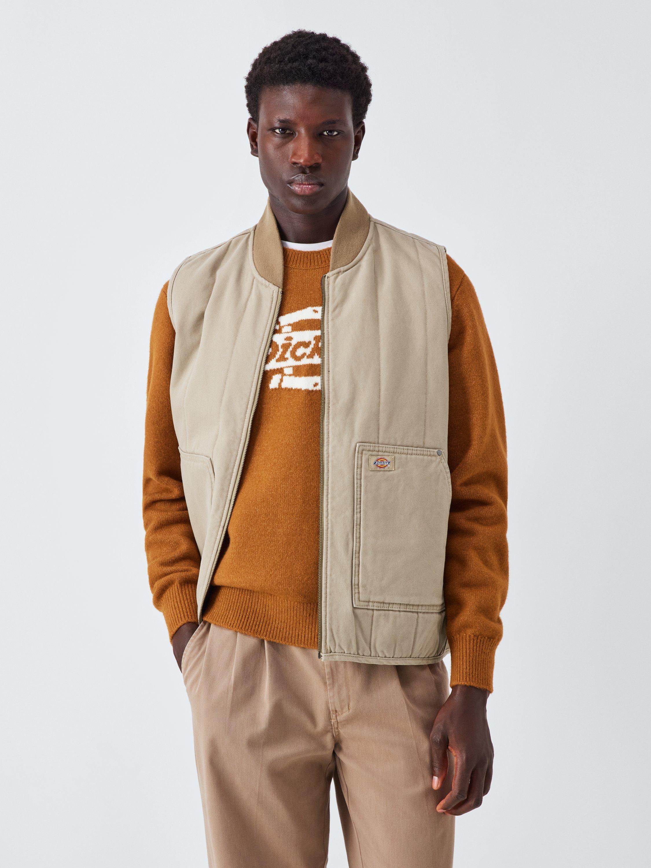 Dickies Quilted Canvas Vest, Desert Sand