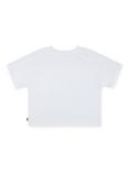 Levi's Kids' Dolman Cotton Blend Short Sleeved Logo T-Shirt, Blanc De Blanc