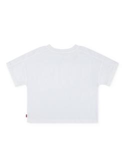 Levi's Kids' Dolman Cotton Blend Short Sleeved Logo T-Shirt, Blanc De Blanc - view 2, Blanc De Blanc