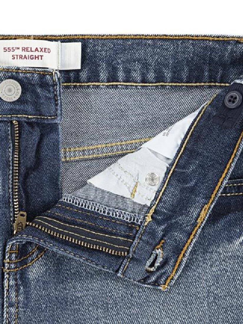 Product image 3 of 4, which shows Levi's Kids' 555 Denim Straight Jeans, Burbank, 10 years