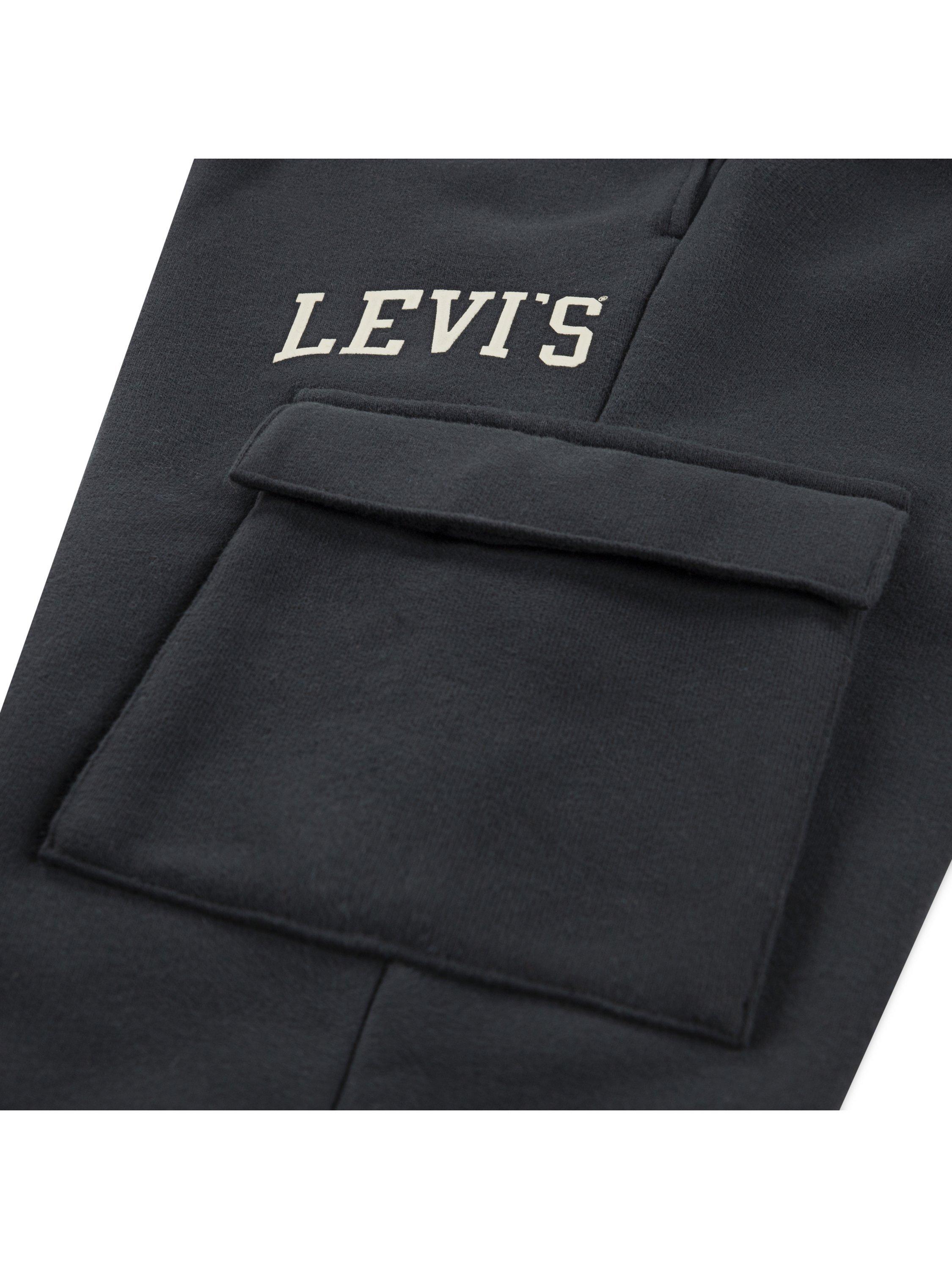 Product image 4 of 4, which shows Levi's Kids' Cotton Blend Drawstring Jogging Bottoms, Jet Black, 10 years