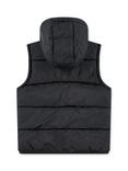 Levi's Kids' Batwing Hooded Puffer Gilet, Jet Black