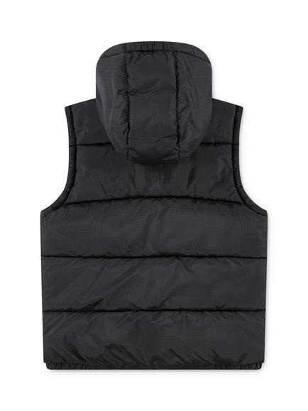 Levi's Kids' Batwing Hooded Puffer Gilet, Jet Black - view 2, Jet Black