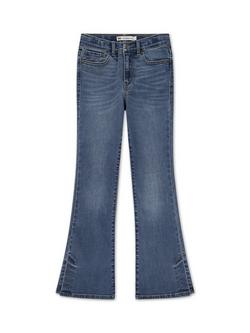 Levi's Kids' Denim 726 Flared Slit Jeans, Blue Wave, Blue Wave
