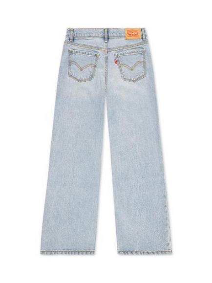Levi's Kids' Denim Mid Rise Wide Leg Jeans, Far And Wide - view 2, Far And Wide