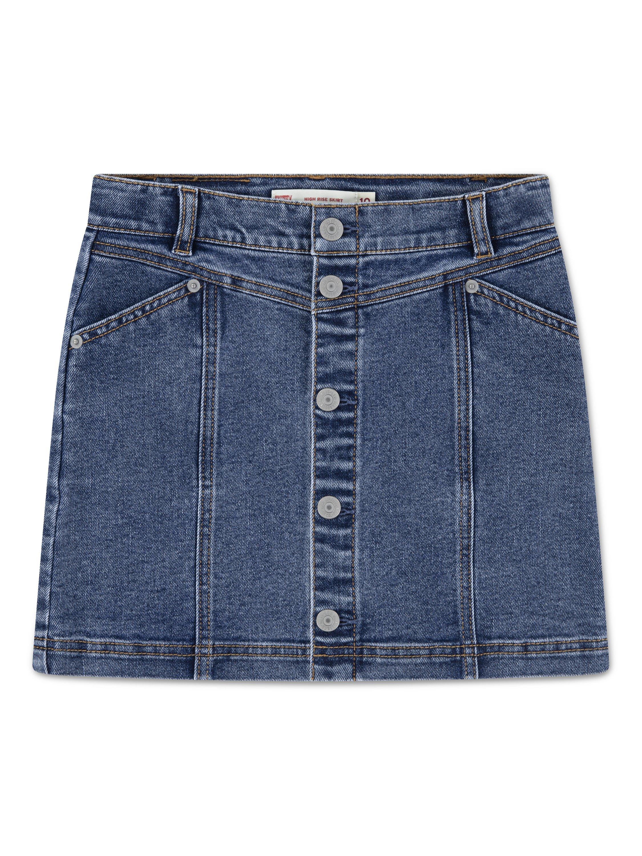 Product image 1 of 4, which shows Levi's Kids' Denim Button Front Skirt, Rodeo, 10 years