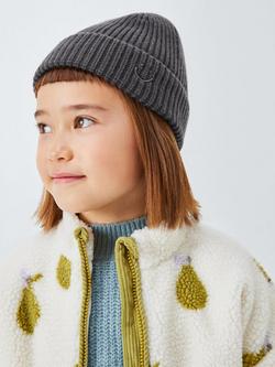 John Lewis Kids' Knit Beanie Hat, Grey, Grey