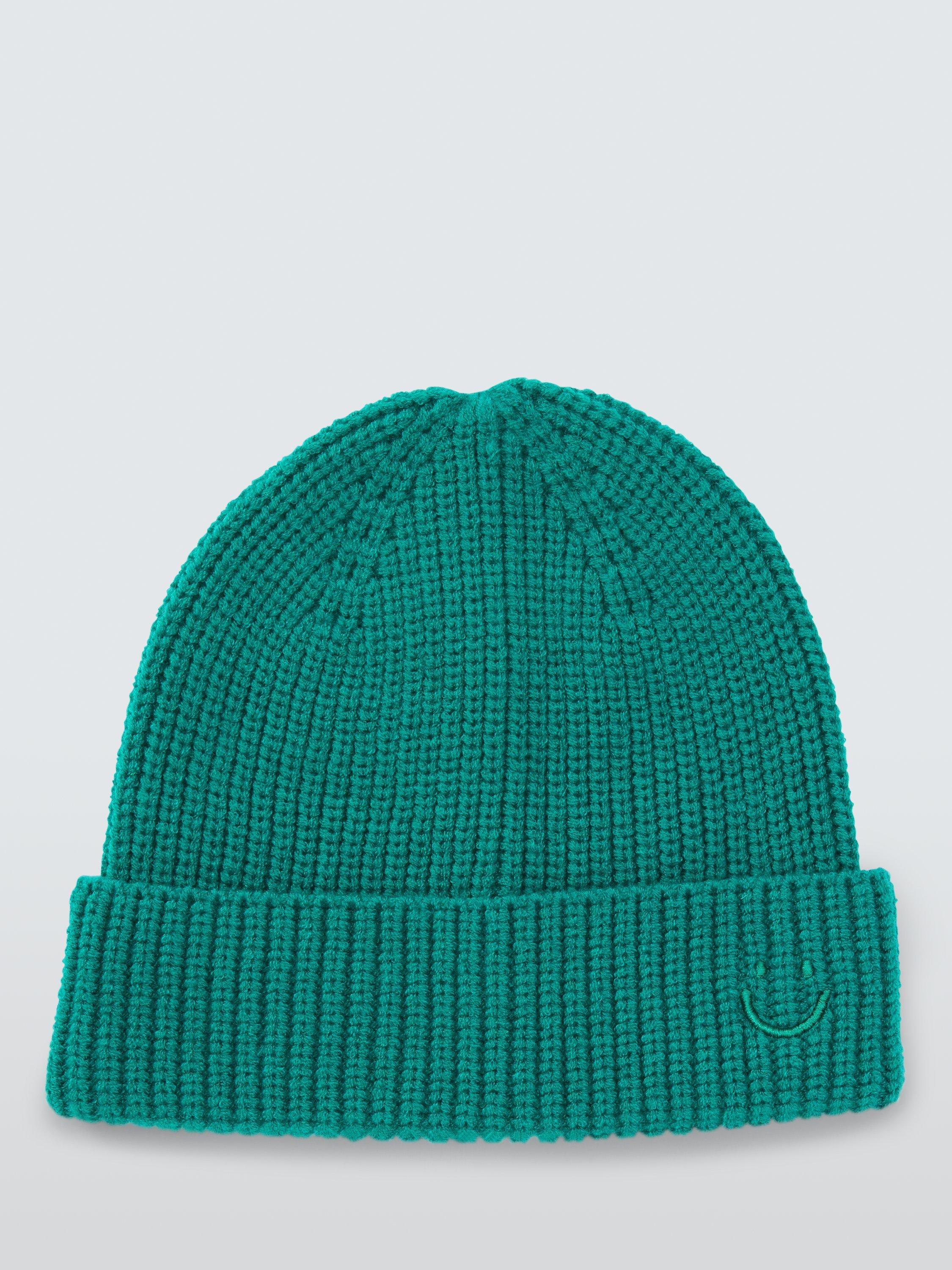Product image 2 of 4, which shows John Lewis Kids' Knit Beanie Hat, Teal, 3-5 years