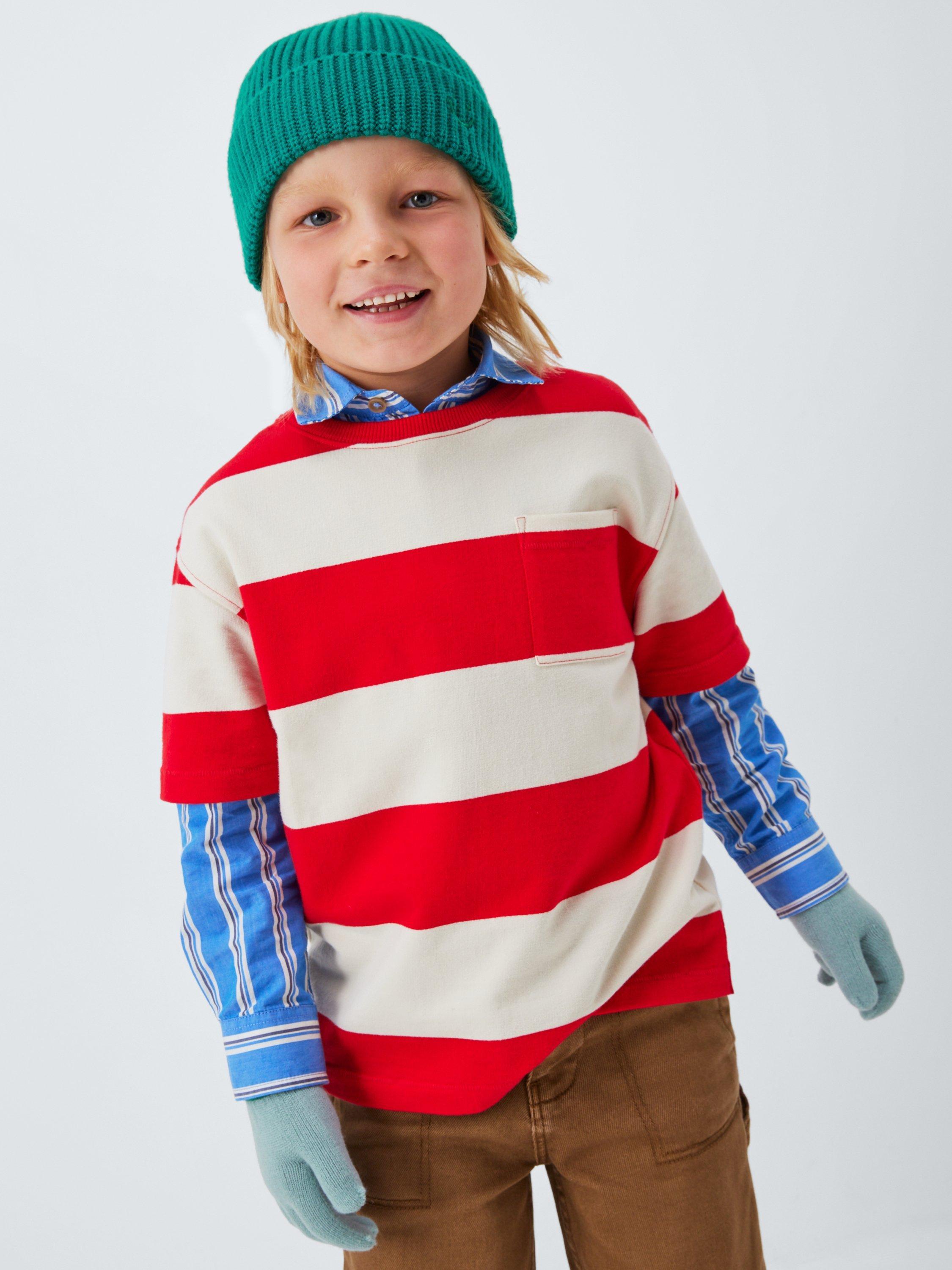 Product image 4 of 4, which shows John Lewis Kids' Knit Beanie Hat, Teal, 3-5 years