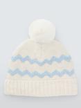 John Lewis Kids' Fairisle Lurex Beanie Hat, Blue