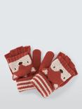John Lewis Kids' Fox Flip Top Gloves, Orange Multi