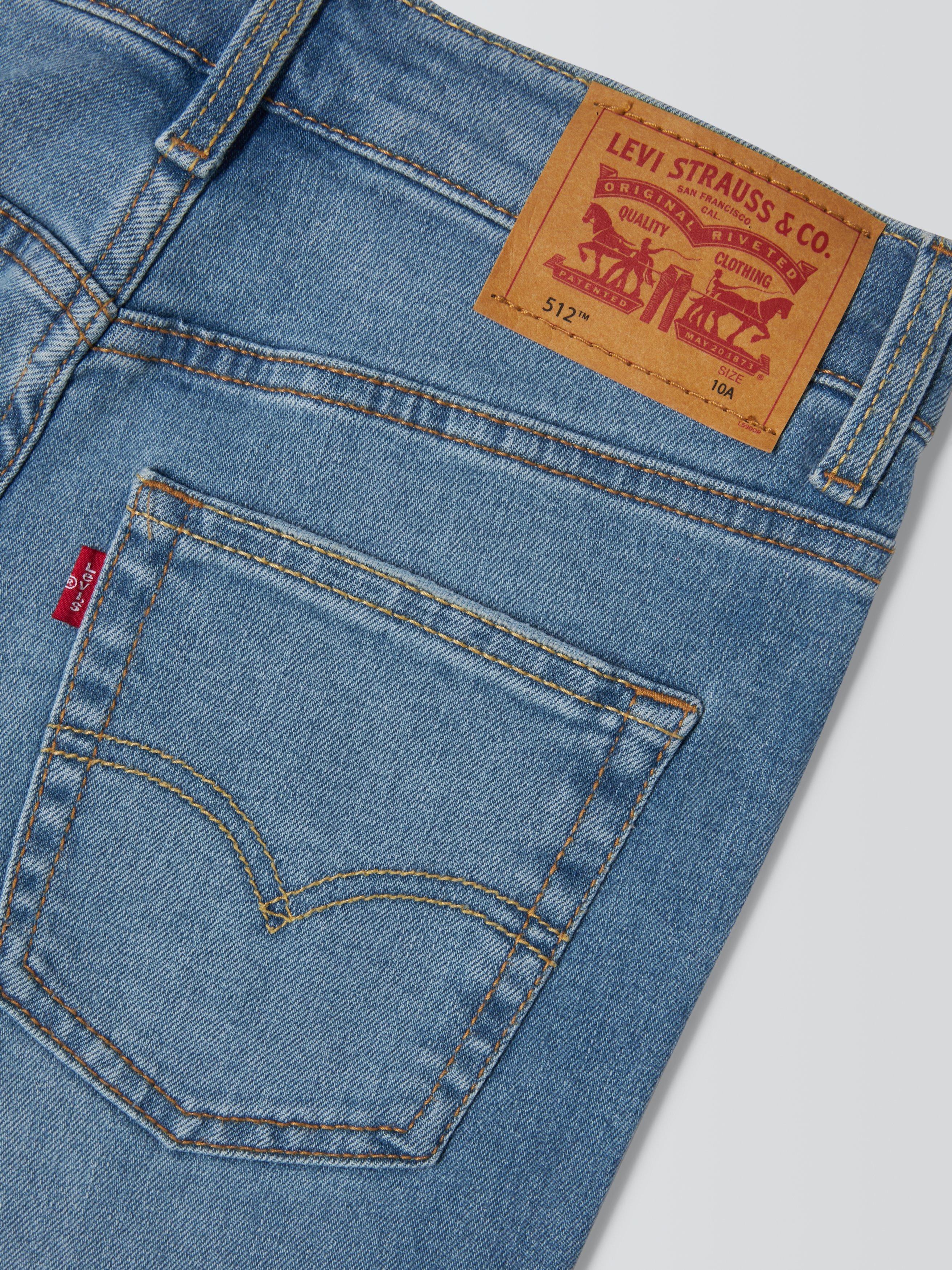 Product image 3 of 3, which shows Levi's Kids' 512 Slim Tapered Jeans, Basil Sky, 10 years