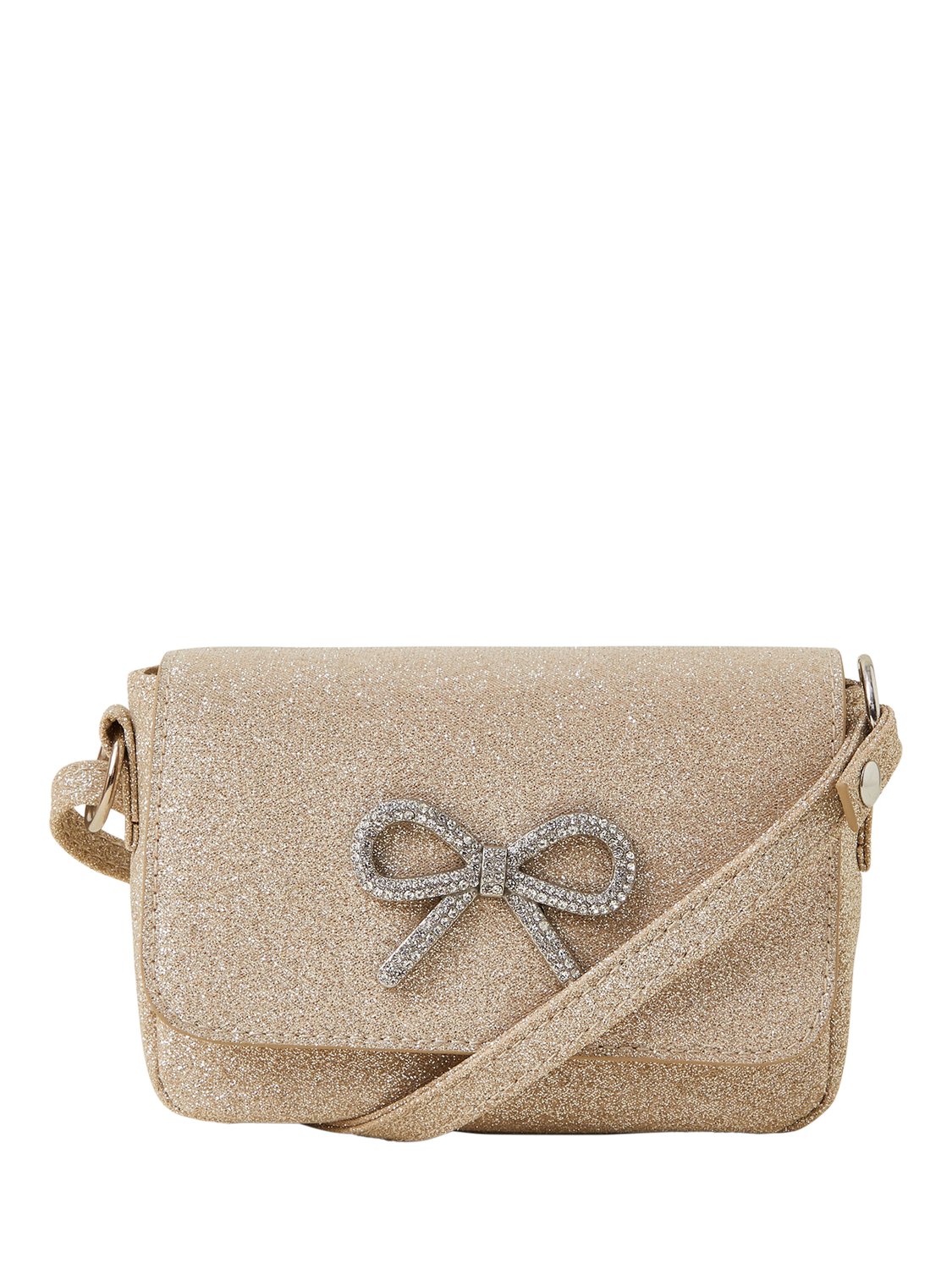 Angels by Accessorize Kids' Bling Bow Bag, Gold