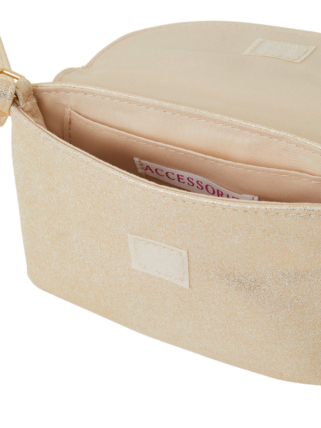 Product image 4 of 4, which shows Angels by Accessorize Kids' Bling Bow Bag, Gold, One Size