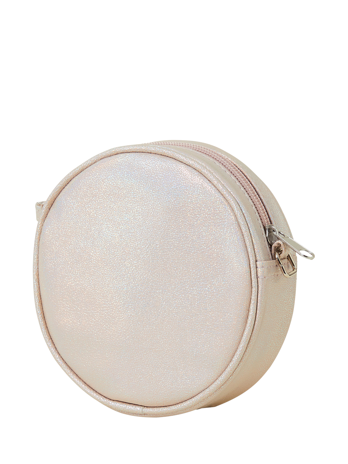 Product image 2 of 3, which shows Angels by Accessorize Kids' Pearl Bow Round Bag, Pink, One Size