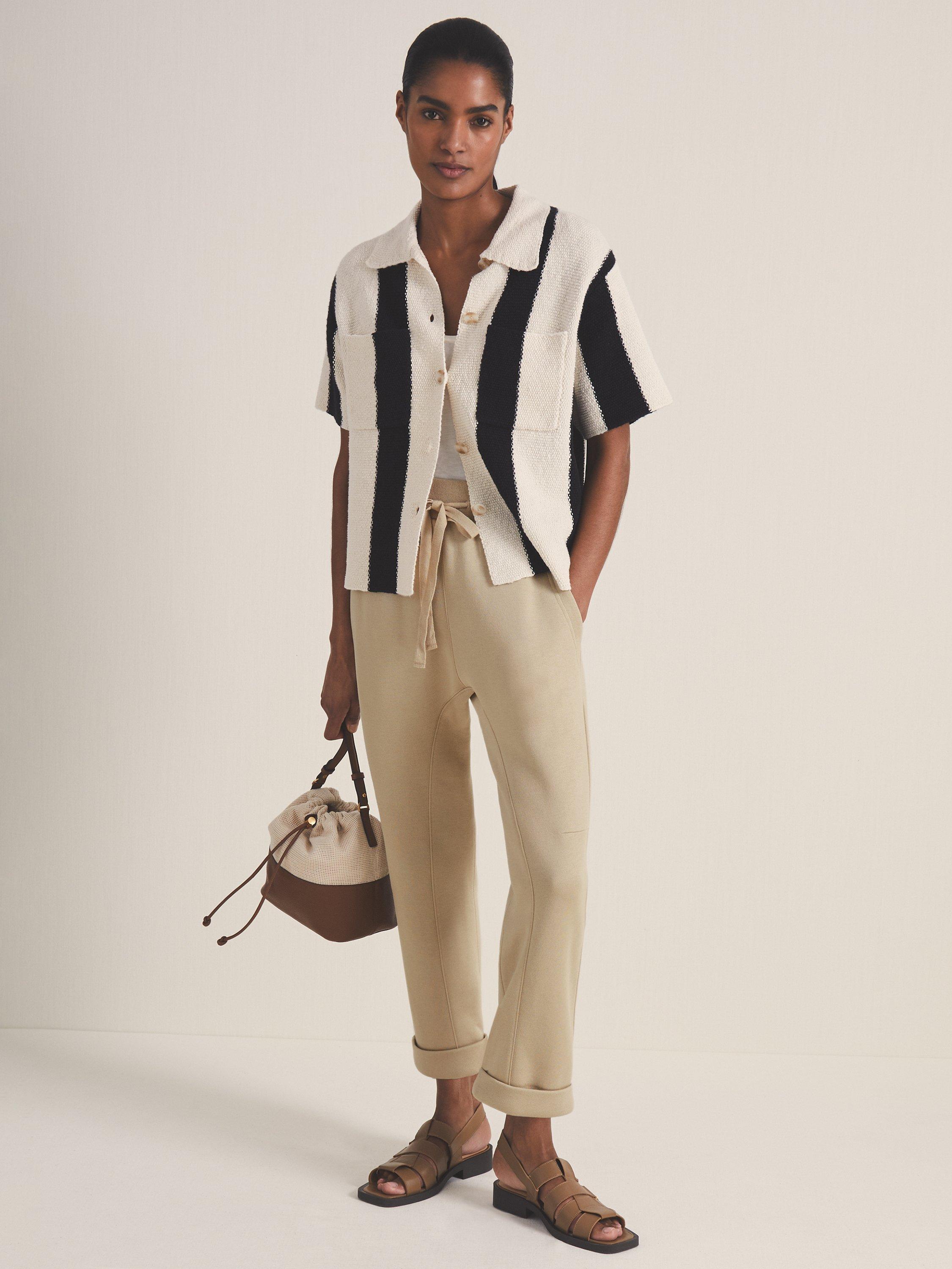 Reiss Les 100 Ciels Brandon Drawstring Joggers, Mink