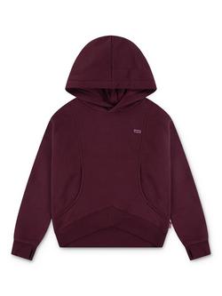 Levi's Kids' Cotton Blend Batwing Logo Relaxed Hoodie, Chocolate Truffle, Chocolate Truffle