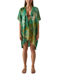 James Lakeland Marble Kaftan, Green