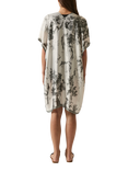 James Lakeland Marble Print Kaftan, Black/White