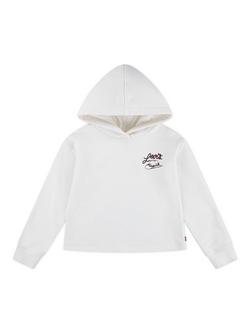 Levi's Kids' Western Cotton Blend Hoodie, Gardenia, Gardenia