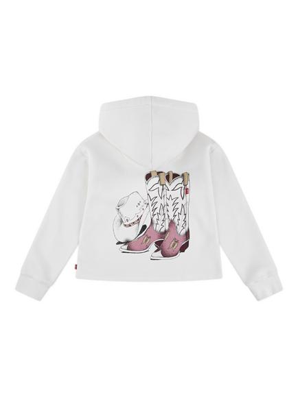 Levi's Kids' Western Cotton Blend Hoodie, Gardenia - view 2, Gardenia