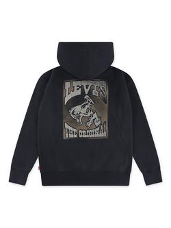 Levi's Kids' Rodeo Ready Cotton Blend Hoodie, Jet Black - view 2, Jet Black