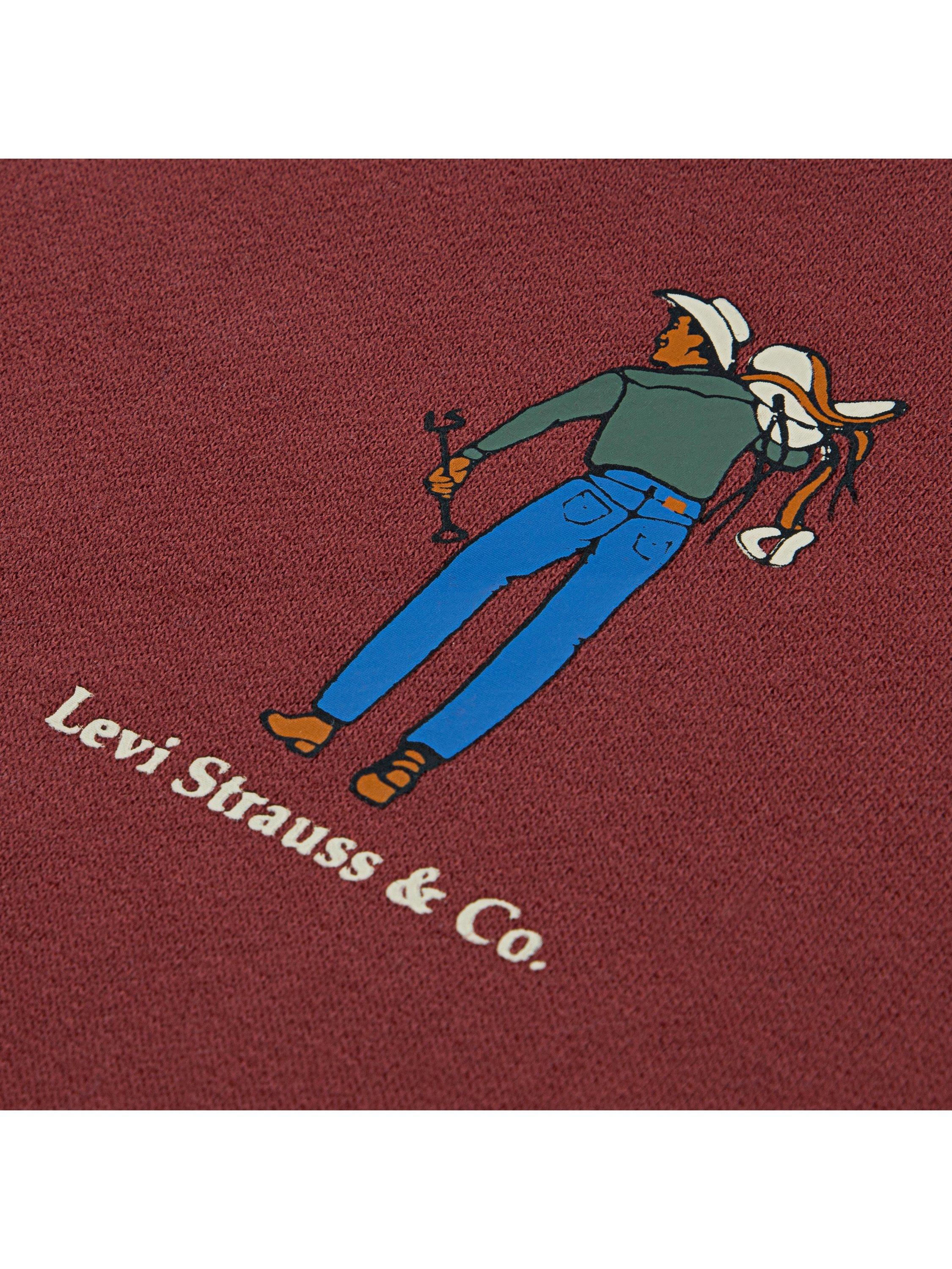 Product image 3 of 3, which shows Levi's Kids' Saddle Ready Cotton Blend Hoodie, Red Pear, 10 years