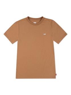 Levi's Kids' Cotton Batwing Logo T-Shirt, Rodeo Brown, Rodeo Brown