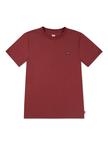 Levi's Kids' Cotton Short Sleeved Batwing T-Shirt, Red Pear, Red Pear