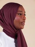 Aab Plain Modal Hijab, Burgundy