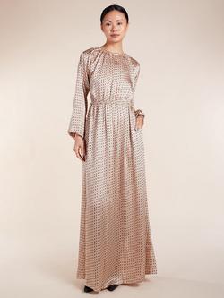 Aab Namir Spot Maxi Dress, Natural/Multi, Natural/Multi
