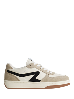 rag & bone Retro Court Lace Up Trainers, Brown/Multi, Brown Multi