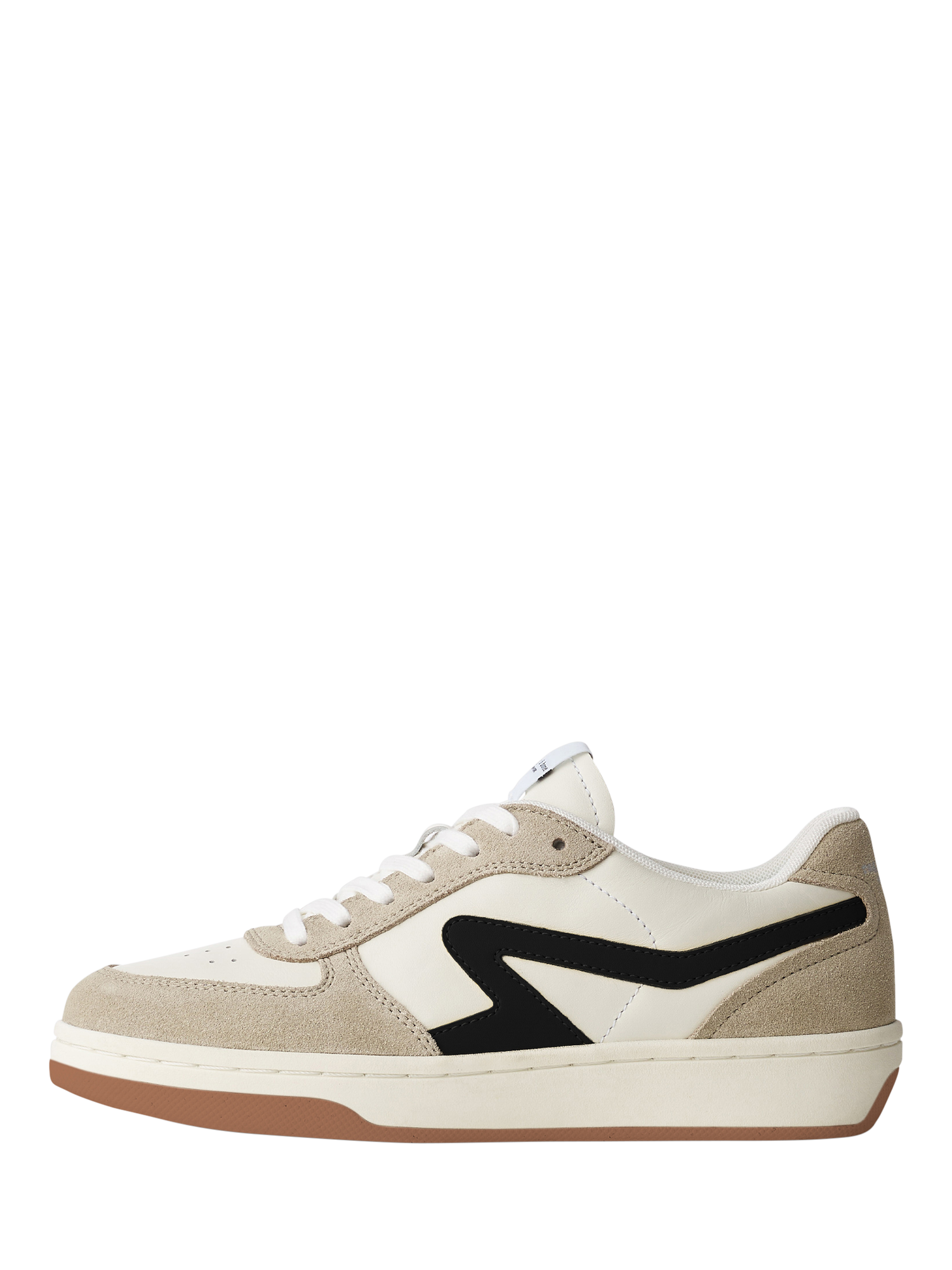 Product image 2 of 5, which shows rag & bone Retro Court Lace Up Trainers, Brown Multi, 4