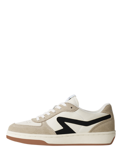 rag & bone Retro Court Lace Up Trainers, Brown/Multi - view 2, Brown Multi