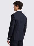 Moss Tailored Fit Matte Linen Sorona Blend Suit Jacket, Blue