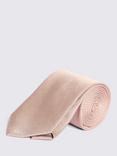 Moss Silk Semi Plain Tie, Dusty Pink