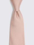 Moss Silk Semi Plain Tie, Dusty Pink