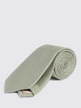 Moss Recycled Textured Tie, Sage
