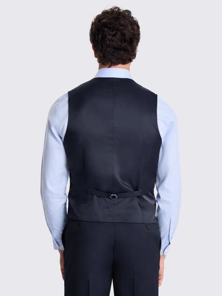 Moss Tailored Fit Stretch Suit Waistcoat - view 2, Ink