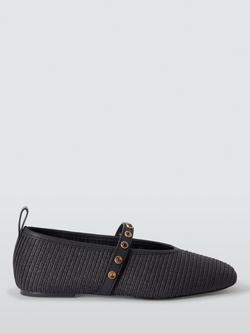 rag & bone Cabochon Mary Jane Flats, Black, Black