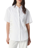 rag & bone Amy Cotton Lace Oversized Shirt, White