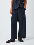rag & bone Cleo Tie Waist Trousers, Navy