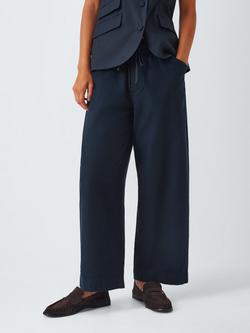 rag & bone Cleo Tie Waist Trousers, Navy, Navy