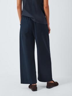 rag & bone Cleo Tie Waist Trousers, Navy - view 2, Navy