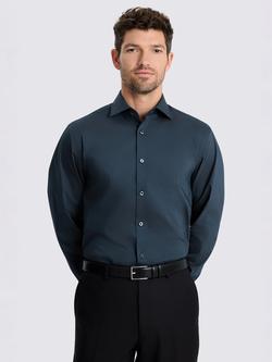 Moss Regular Fit Stretch Shirt, Dark Blue